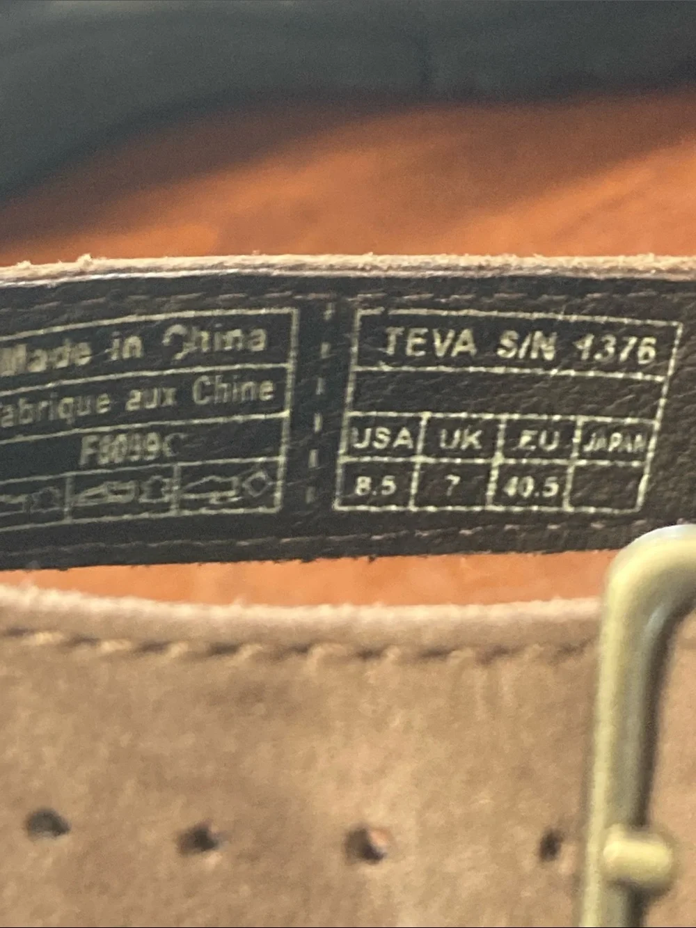 Teva Camden Fisherman Sandal Brown Men’s Size 8.5 Great Condition